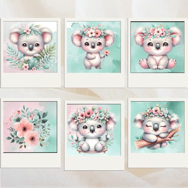 Lingettes Koala fleurie