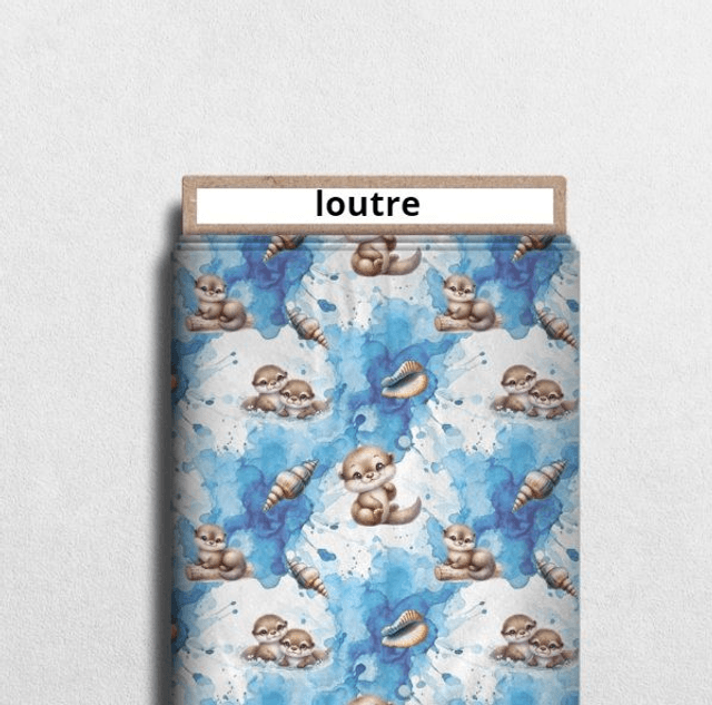 Plaid personnalisé loutre