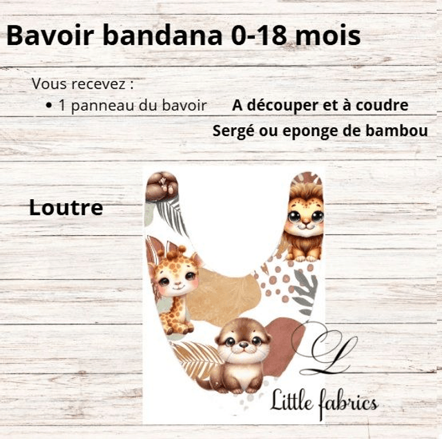Panneau bavoir savane