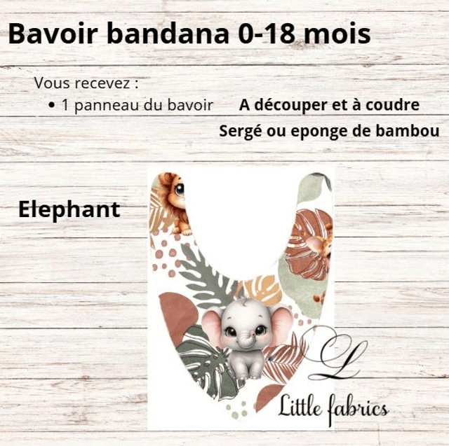 Panneau bavoir savane