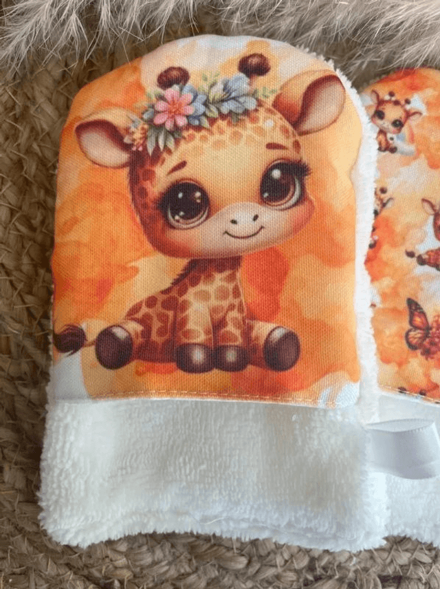 Gant de toilette Girafe