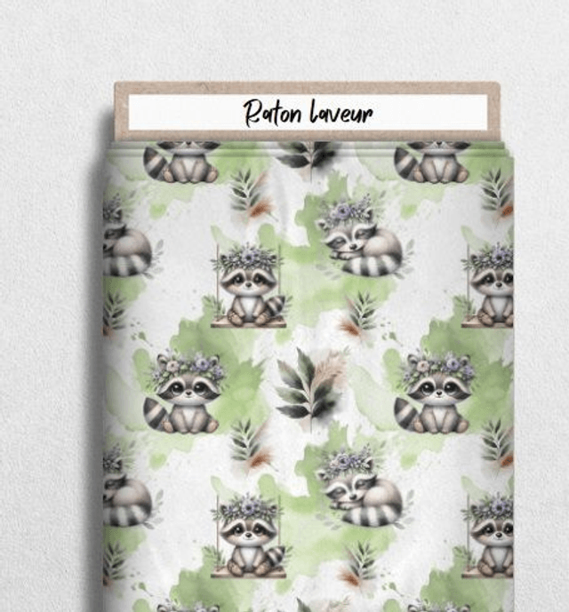 Plaid Personnalisé raton laveur