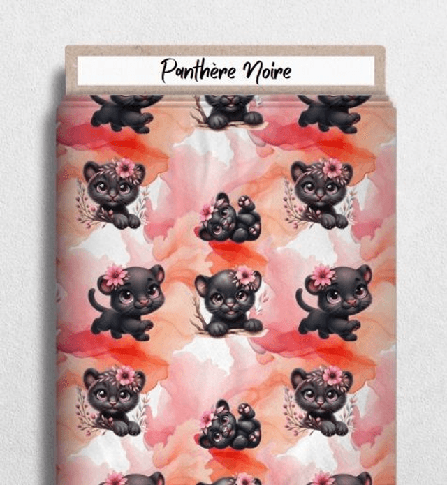 Plaid Personnalisé panthère noire