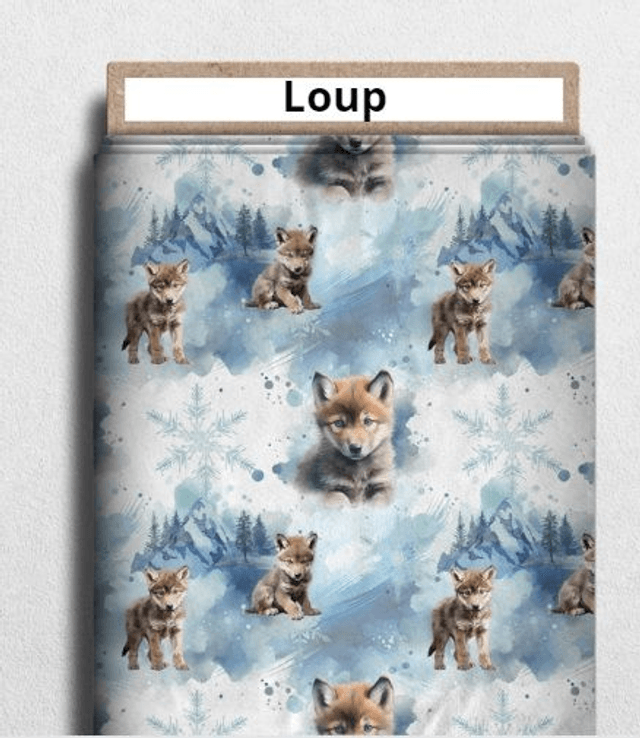 Plaid personnalisé loup
