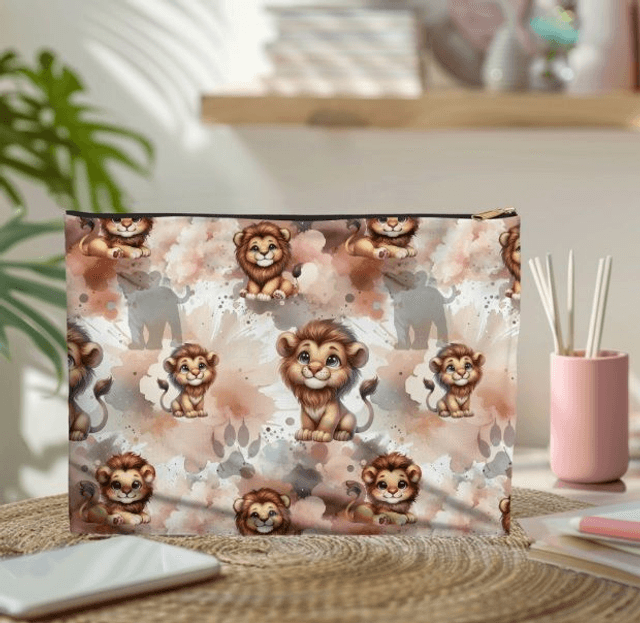 Pochette/trousse Lion 