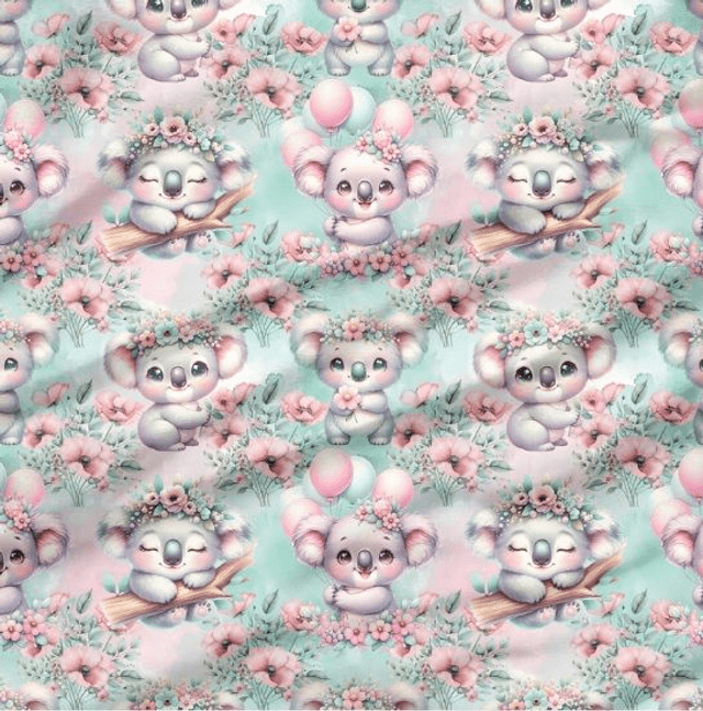 Coupon de tissu koala 