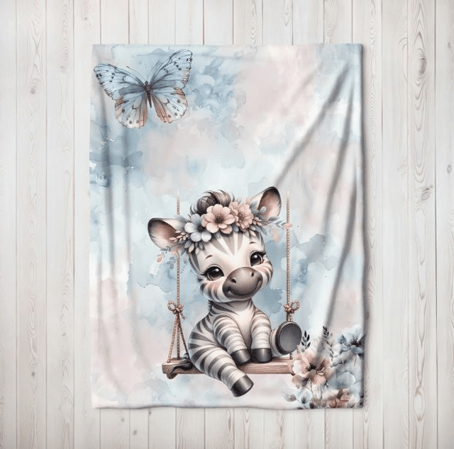 Couverture personnalisé zebre