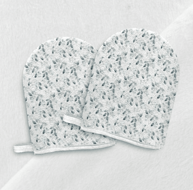 Panneau gant de toilette eucalyptus (lot de 4 faces)