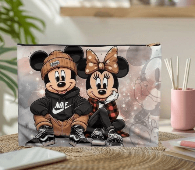 Pochette/trousse Mickey et Minnie