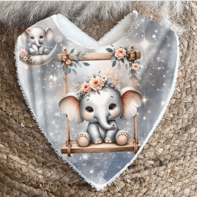 Bavoir Elephant 