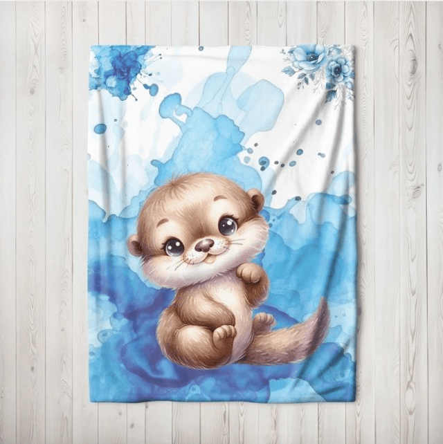 Couverture personnalisé loutre