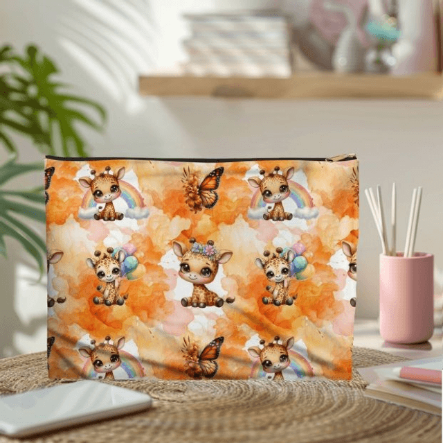 Pochette/trousse Girafe 
