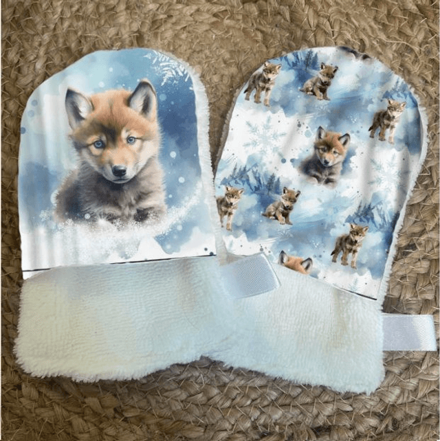 Gant de toilette Loup