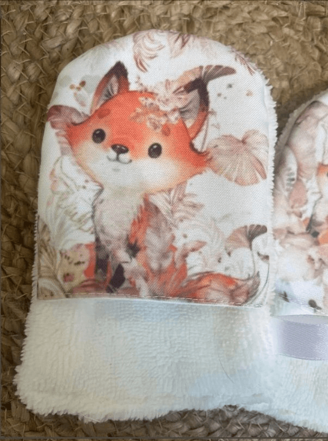 Gant de toilette Renard boho